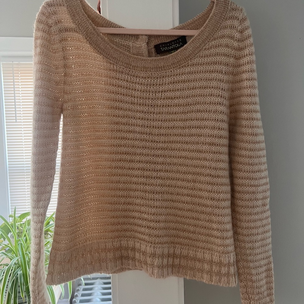 Charlotte Tarantola Beige Knit Sweater